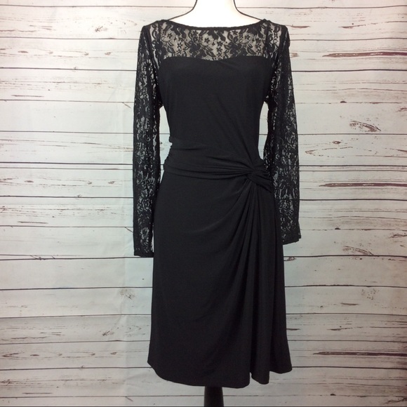 chaps lace dress